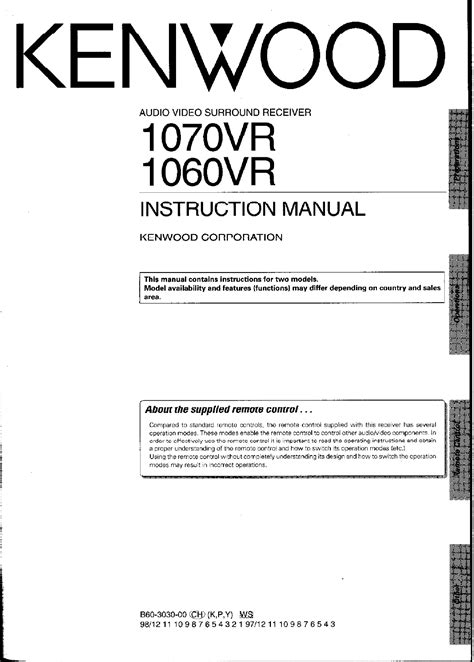 KENWOOD 1060VR pdf manual